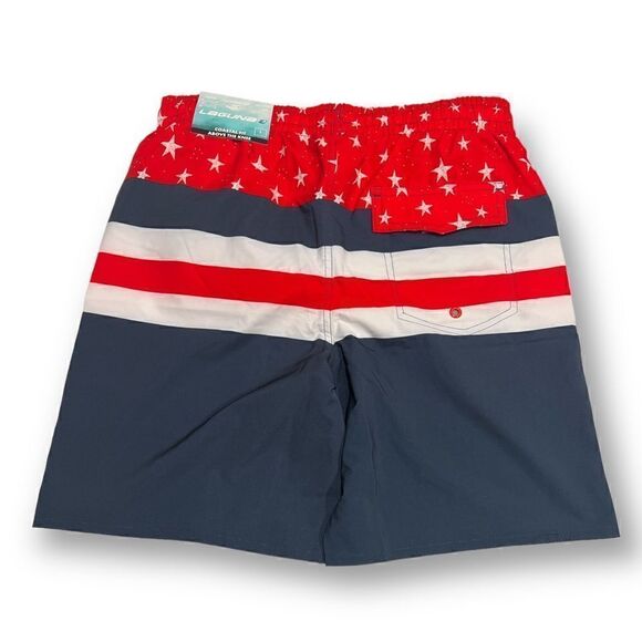 Laguna Mens Patriotic Swim Trunks Size Small NWT - Picture 4 of 4